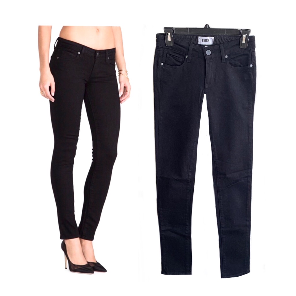 Paige Black Skyline Skinny Jeans